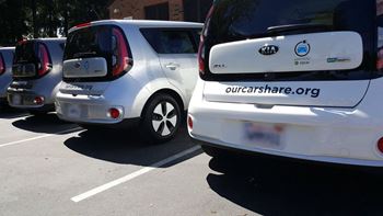 Energy efficient vehicles for car share program