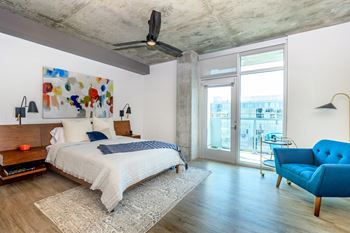 Modern led-lighted three-blade ceiling fans