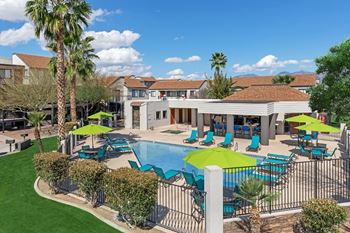 Shimmering swimming pools