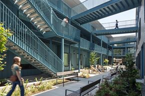 Gresham apartment for rent - The Wes Gresham Oregon Apartments outdoor staircase