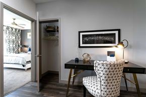 Denver apartment for rent - Model Living Room at TriVista on Speer, Denver, 80204