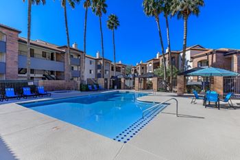 Shimmering swimming pool