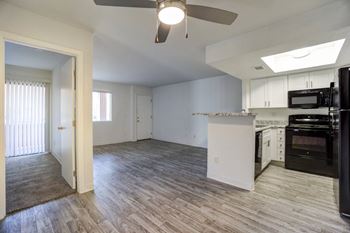 Carpet and vinyl flooring