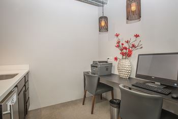 A small office