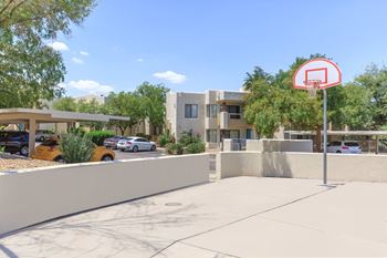 On-site basketball court