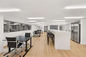 Silver Spring apartment for rent - A conference room with a long table and chairs.