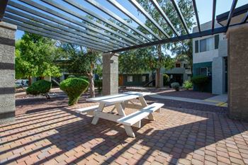 Picnic area with barbecue