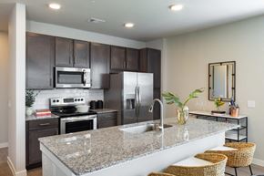 Houston apartment for rent - Allora New Forest Apartments Model Kitchen with Island