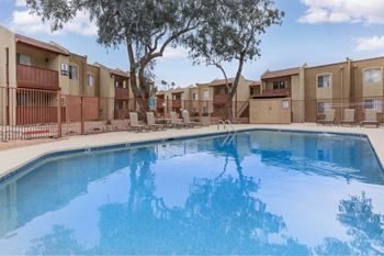 Two sparkling swimming pools