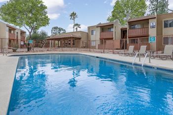 Two sparkling swimming pools