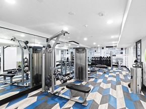 Salt Lake City apartment for rent - Proximity Apartment Homes Fitness Center with equipment
