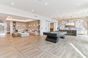 Chula Vista apartment for rent - A spacious room with a pool table and a bar area.