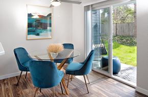 Everett apartment for rent - The Lakehouse Apartments Model Dining Room and Patio Door