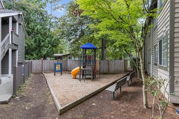 Playground with slide and interactive features