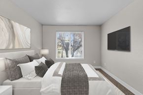 Bothell apartment for rent - an image of a bedroom with a bed and a window