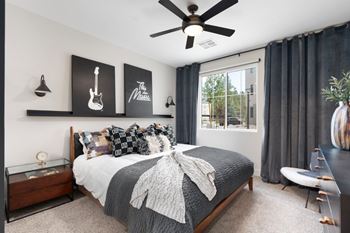 Custom carpet in bedrooms