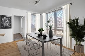 Kent apartment for rent - Alexan Gateway Apartments Dining room with large dining table