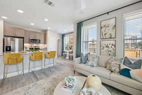 San Marcos apartment for rent - Alta Center Point Apartments in San Marcos, Texas Model Living Room and Kitchen