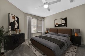 Charlotte apartment for rent - Alton Optimist Park Apartments in Charlotte, North Carolina Model Bedroom