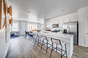 Pleasant Grove apartment for rent - BLVD 120 Townhomes in Pleasant Grove, Utah Model Kitchen with Large Island