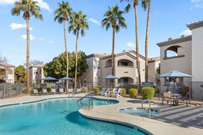 Phoenix apartment for rent - Bayside Apartments in Phoenix, Arizona Pool with Lounge Chairs