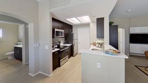 Orem apartment for rent - a kitchen and living room in a 555 waverly unit