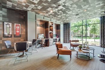 Modern co-working lounge with high speed internet, comfortable seating and ideal for remote work or study sessions