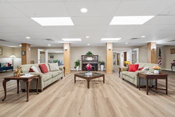Spacious social gathering areas on each floor