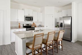 Babcock Ranch apartment for rent - a kitchen with white cabinets and a marble counter top