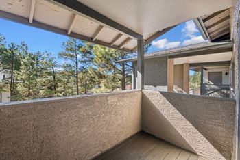 Private patio or balcony with scenic views