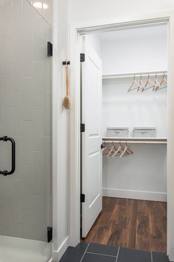 Walk-in closets* (in select areas)