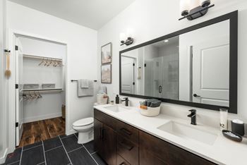 Double-sink vanities* (select homes)