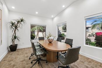 Conference room workspace