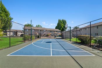 Sports courts ready for friendly games