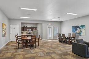 Springfield apartment for rent - A dining room with a table and chairs.