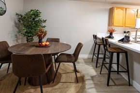 Spokane Valley apartment for rent - Eagle Rock Apartments in Spokane Valley, Washington Model Dining Room and Kitchen