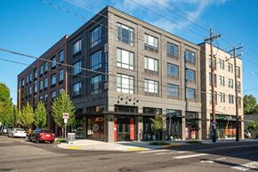 Portland apartment for rent - a building on the corner of a city street