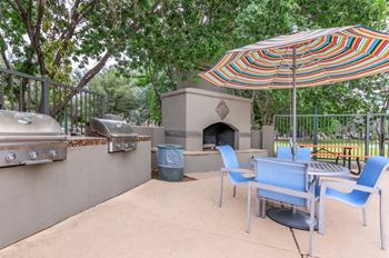 Picnic area with barbecue