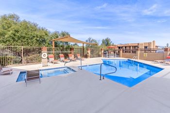 Shimmering swimming pool