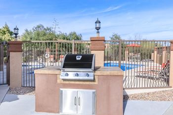 Gas bbq island