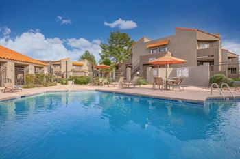 Resort style pool and spa