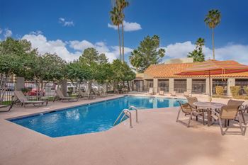 Resort style pool and spa