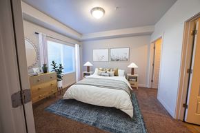 Orem apartment for rent - The Boulevard Model Bedroom