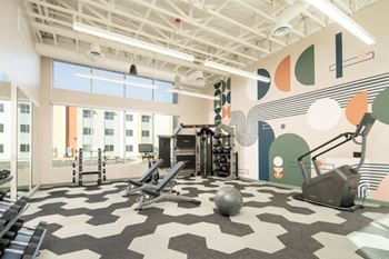 Resident-exclusive fitness center