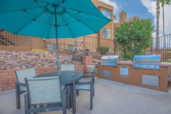Picnic area with barbeque