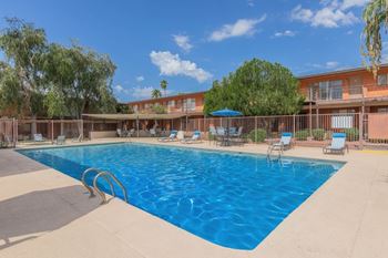 Sparkling swimming pool