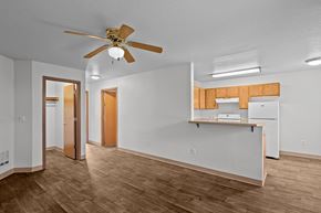 Portland apartment for rent - Gilhurst Apartments in Portland, Oregon Living Room and Kitchen