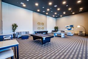 North Las Vegas apartment for rent - A room with a pool table and a couch.