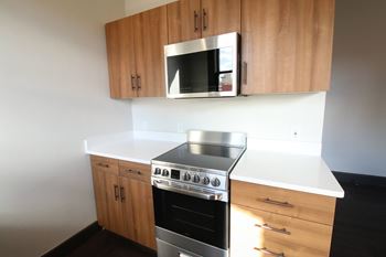 Modern soft-shut kitchen cabinetry