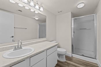 Walk-in showers in primary bathrooms